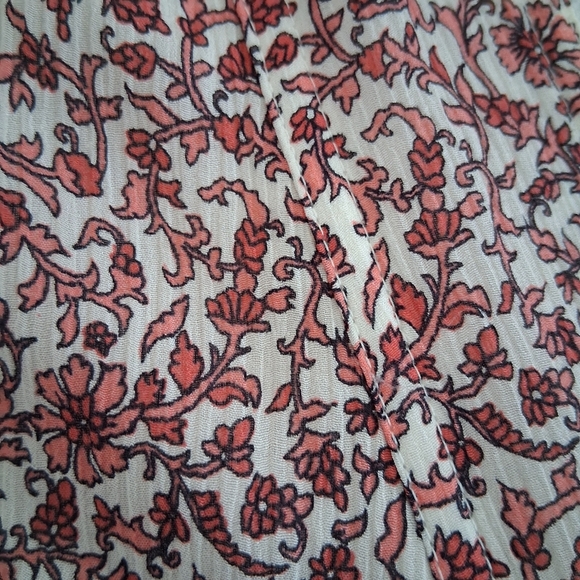 Tory Burch Floral Cotton and Silk Keepsake  Dress Size 0 - Picture 6 of 12